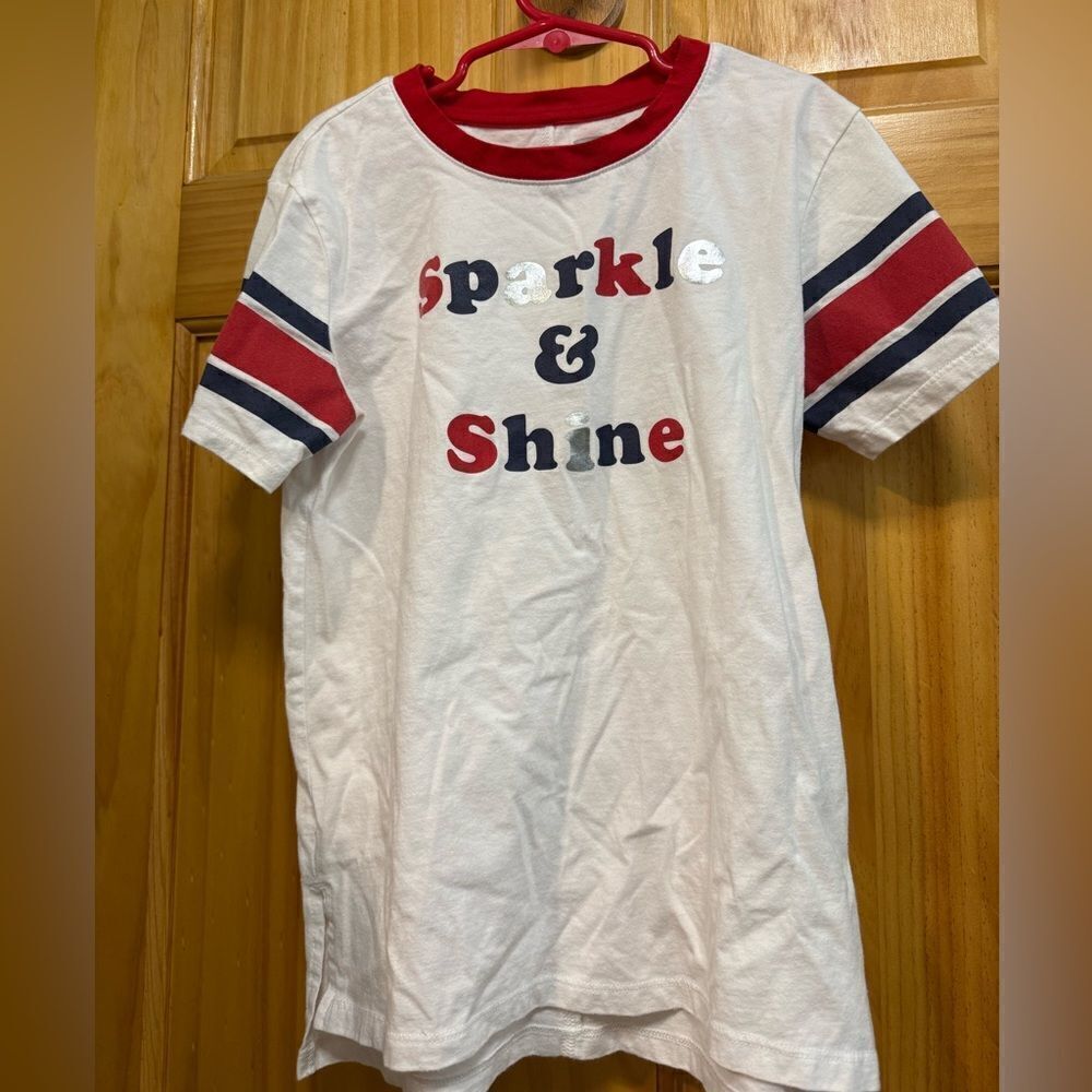 Old Navy size M (8) girls sparkle and shine t shirt